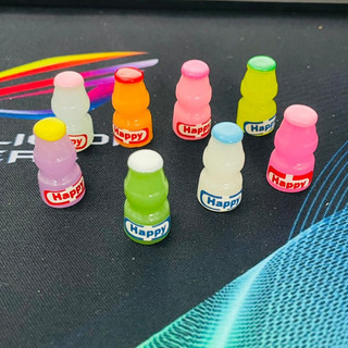 Mô Hình Chai sữa chua HAPY trang trí charm slime