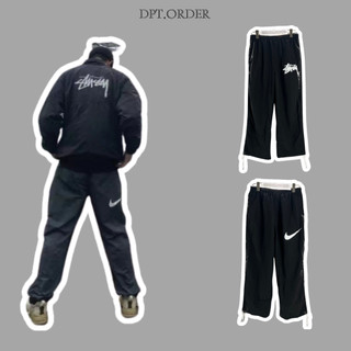 Quần Gió Stu.ss.y x N!ke Water pants Black Hàng Cao Cấp