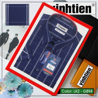 Áo Sơ Mi Ngắn Tay Bamboo SlimFit Vĩnh Tiến G489