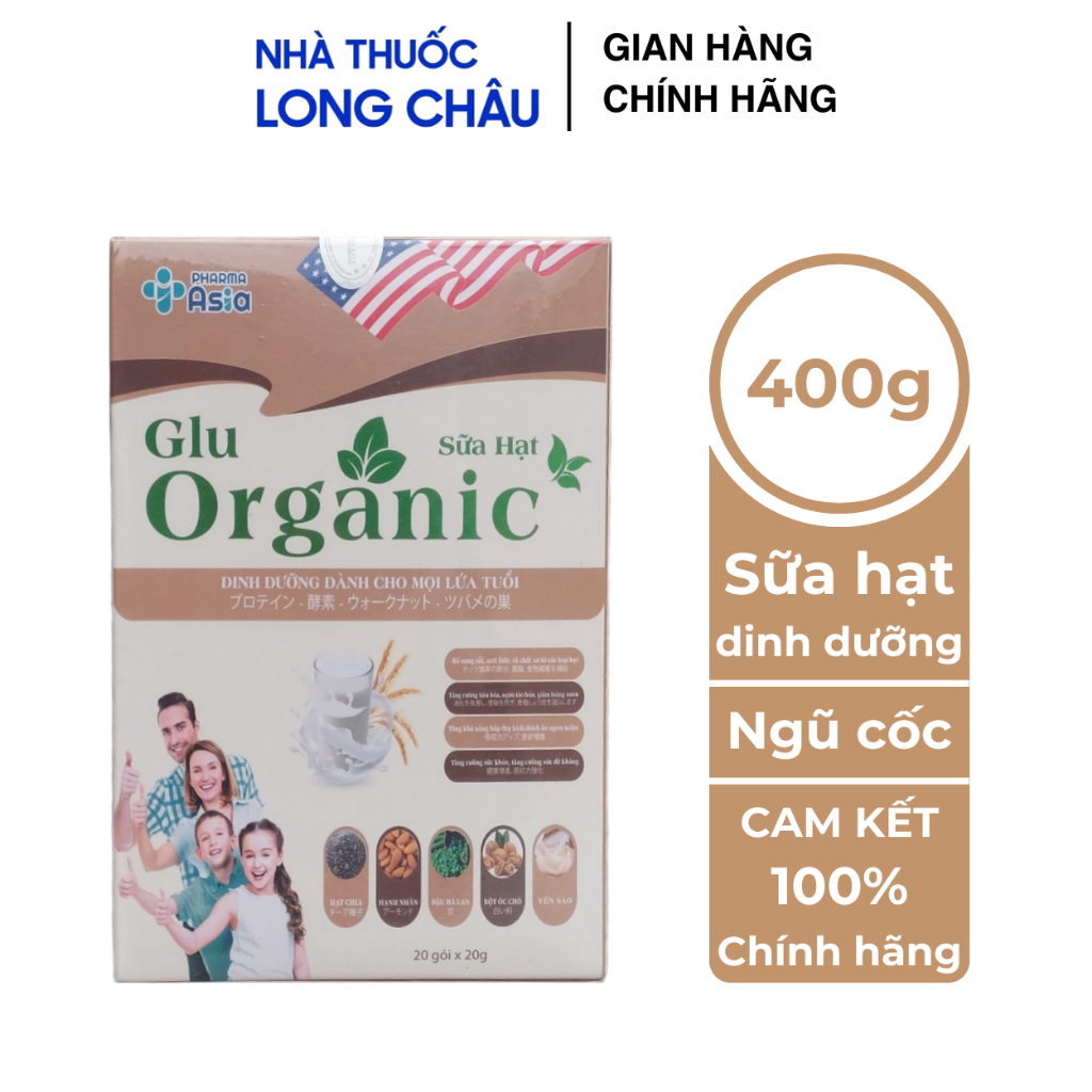 Sữa hạt dinh dưỡng Glu Organic chính hãng Japa Kids