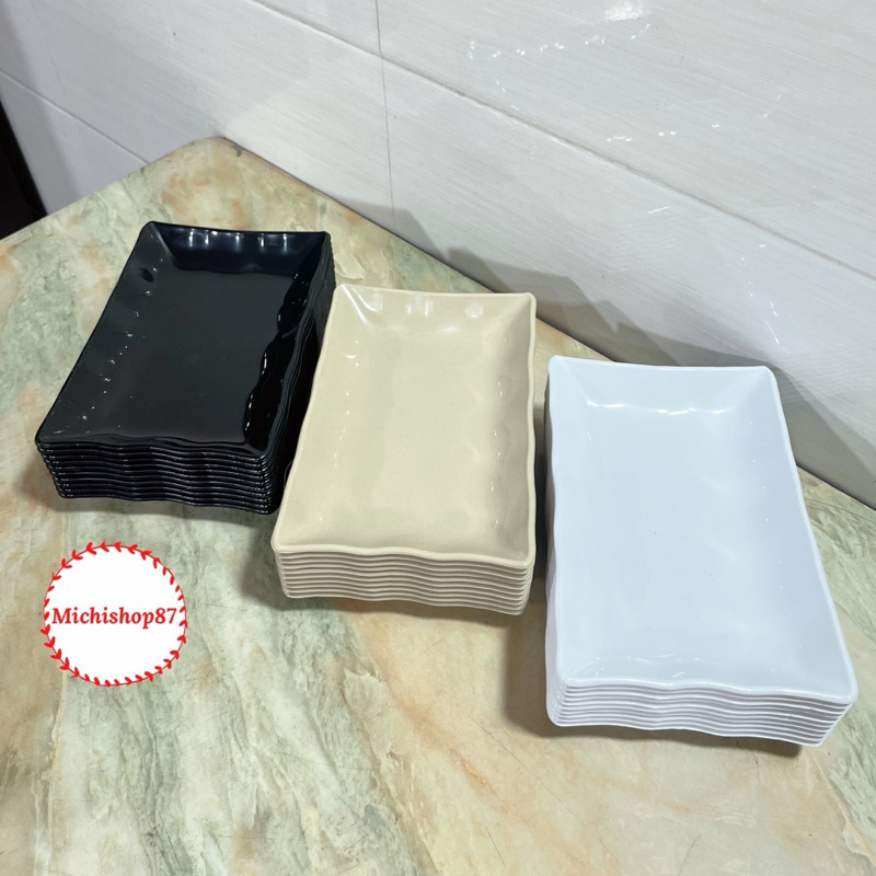 Đĩa Nhựa Phíp Chữ Nhật Việt Nhật 2 Size, Đĩa Phíp Đựng Hoa Quả Bánh Kẹo Nhiều Màu Sắc