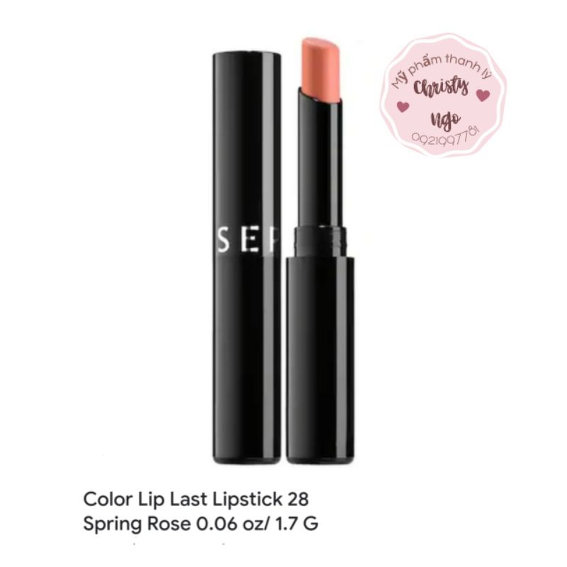 SON SEPHORA COLLECTION COLOUR LIP LAST LIPSTICK MÀU 28