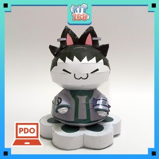 Mô hình giấy Anime Game Shikamaru ver mèo - Naruto
