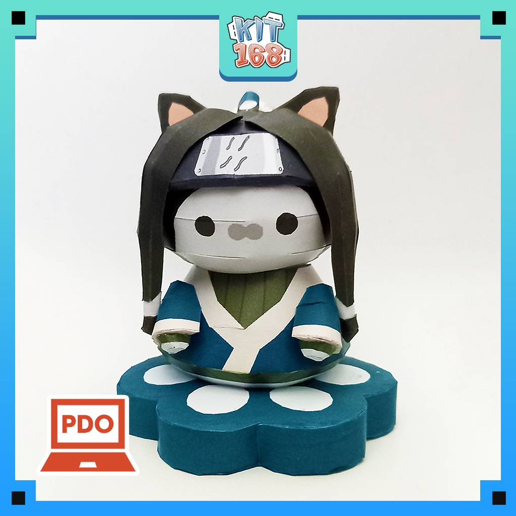 Mô hình giấy Anime Game Haku ver mèo - Naruto