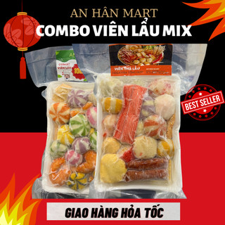 Set viên thả lẩu Mix tổng hợp Malaysia, combo thả lẩu nhiều vị 500g