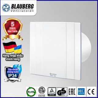 Quạt thông gió gắn tường, trần blauberg - quatro - hàng nhập khẩu chính hãng