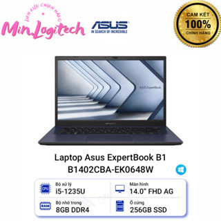 LAPTOP ASUS EXPERTBOOK B1402CBA-EK0648W (I5 1235U/8GB RAM/256GB SSD/14 FHD/WIN11/ĐEN) - Sản Phẩm Chính Hãng