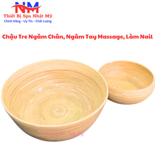 Chậu Gỗ Tre Dùng Dầu Gội Dưỡng Sinh Ngăn Rụng Tóc, Trị Gàu Ngứa, Thư Giãn I Size 1000ml Và 2000ml Dùng Cá Nhân Và Spa