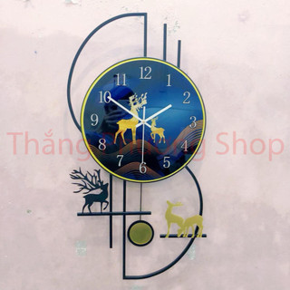 Đồng Hồ Treo Tường Quả Lắc Hình Hươu TP-055 (Hàng Chính Hãng Lianzhuang)