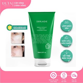 Sữa Rửa Mặt Derladie Tràm Trà Sạch Sâu Herbal Extract Care Deep Cleansing Foam