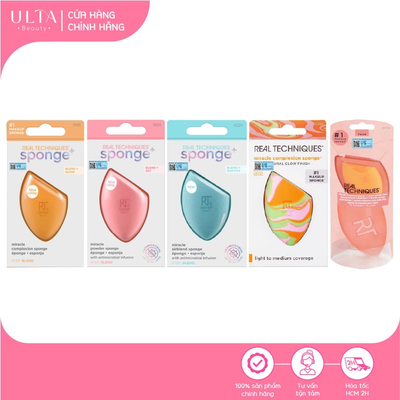 Bông Mút Trang Điểm Real Techniques Miracle Complexion Sponge
