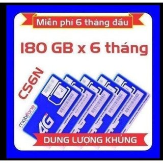 Sim 4g mobifone cs6n 6gb/ngày 180gb/tháng - trọn gói 6 tháng không cần nạp tiền