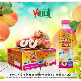 Yến Sào Đường Phèn vị Đào VINUT bổ sung Nano Collagen
