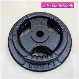 Tạ gang 5kg, bánh tạ gang 5kg lỗ phi 30 siêu cứng cho độ bền cao, giá tại xưởng nhà