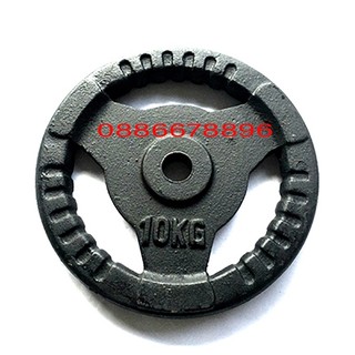 Tạ gang 10kg, bánh tạ gang 10kg lỗ phi 30 siêu cứng cho độ bền cao, giá tại xưởng nhà
