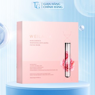 Mặt nạ trắng da hồng vạn cánh Weilaiya (Hộp 10 miếng) - Weilaiya Rose Essence Whitening Anti-aging Facial Mask
