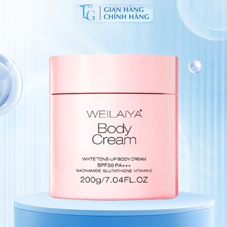 KEM BODY HOA TRÀ TRẮNG DA NÂNG TONE BẢO VỆ DA WEILAIYA - 200G