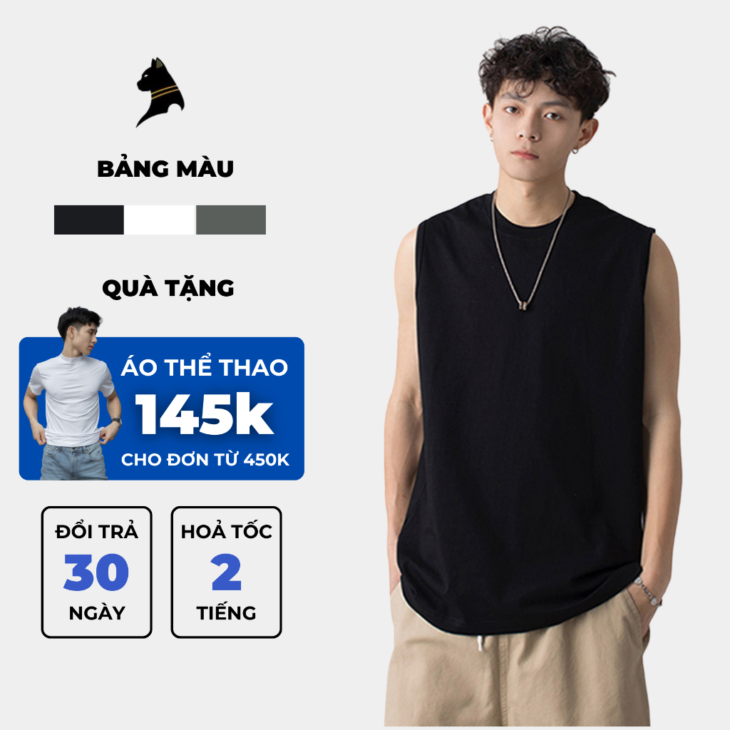 Áo Ba Lỗ Nam Sát Nách ORICANO Vải Thun Cotton Mềm Mịn Thoáng Mát ,Áo Tank Top Nam Nữ Unisex Dễ Mix Đồ