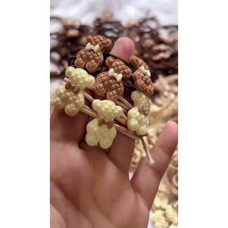 ( Cột tóc gấu nơ random màu hoặc chọn ở tin nhắn ) 1 chiếc Dây Cột Tóc Cao Su Co Giãn Phong Cách Hàn Quốc mã PK1