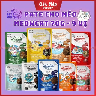 Pate cho mèo gói 70g nhiều vị