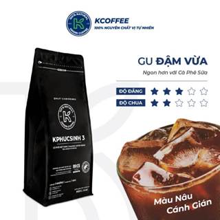  Cà Phê Rang Xay Rang Hạt Nguyên Chất KPhucSinh 3  20% Arabica - 80% Robusta Rang Vừa  