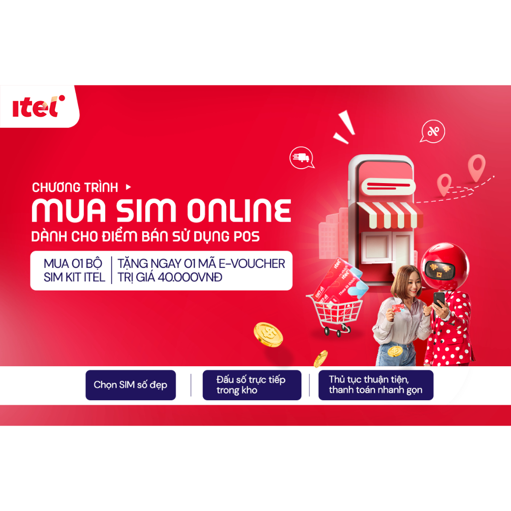 Sim Trắng 4G itel - itelecom 087