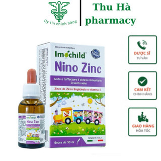 Siro Imochild Nino ZinC -  Bổ Sung Kẽm Hữu Cơ, Vitamin C, Tăng Sức Đề Kháng Cho Bé, Miễn Dịch (Lọ 30ml) 