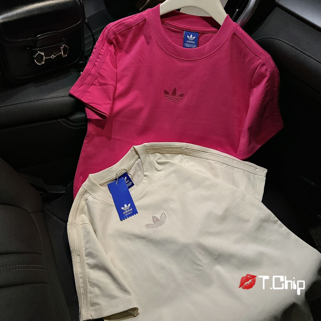 Áo Thun Adidas Thêu Logo Form Rộng Nam Nữ , Áo Phông Tay Lỡ Adidas Vải Cotton 100%