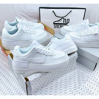 Giày thể thao nữ quỳnh như af1 shadow trắng full
