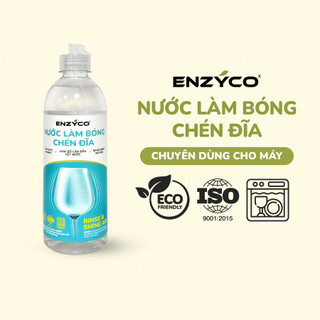 Nước Làm Bóng Chén Đĩa Dùng Cho Máy Enzyco 500ml Làm Khô Nhanh, An Toàn Từ Acid Chanh