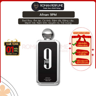 Nước hoa nam cuốn hút afnan 9pm edp roman official dạng chiết 10ml