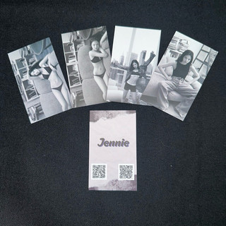 [SẴN] Card Des Jennie BLACKPINK size 9x5.4cm (ĐỌC KỸ MÔ TẢ)
