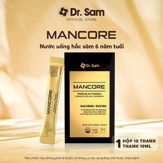 Nước uống hắc sâm dr. sam mancore sắc vóc vững vàng với hắc sâm hàn quốc 6 năm tuổi, củ maca đen peru - 10 gói x 10ml