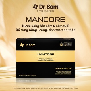 Dr. sam mancore sắc vóc vững vàng với hắc sâm hàn quốc, củ maca đen peru - 30 gói x 10ml