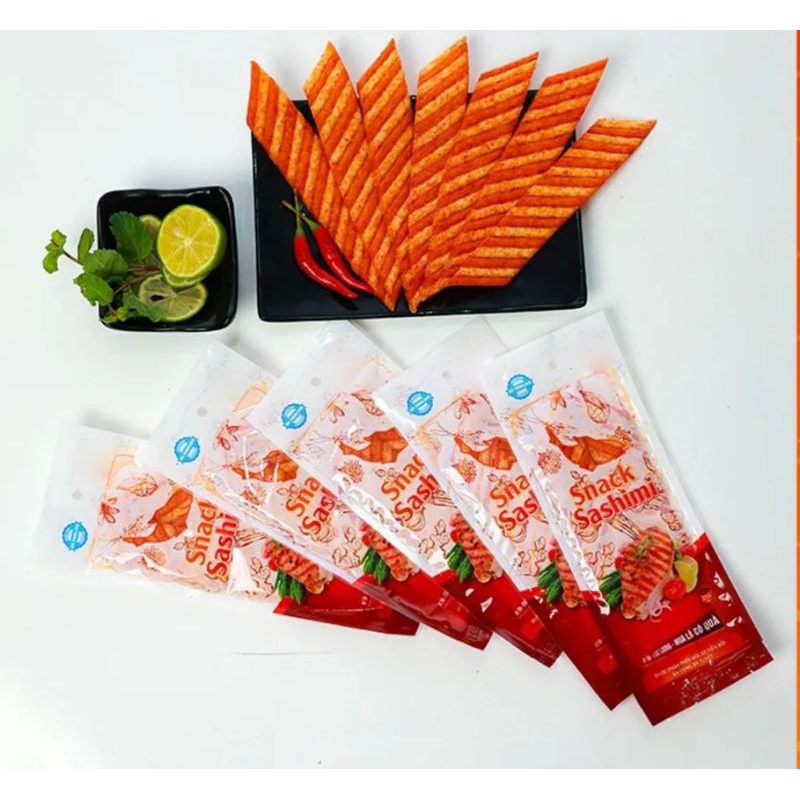 snack sashimi ăn cùng Bà Tuyết