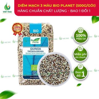 Diêm Mạch Mix 3 Màu Bio Planet Gói 500g Hạt Quinoa Hữu Cơ Siêu Thực Phẩm Tốt Cho Sức Khoẻ (Việt Thái Organic)