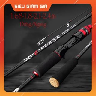 Cần câu lure RollFish cần ngang và cần đứng 1m68 - 2m4 đầu bu chống xoắn RF-1