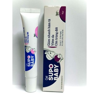 Trẻ em - supobaby - gel bôi viêm da, hăm tã, côn trùng đốt,bỏng da,làm mát da,dịu da.. chai xịt 30g-tuýp bôi 15g