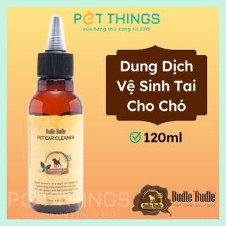 Dung dịch nhỏ tai cho chó mọi lứa tuổi budle'budle ecoland eye cleaner hàn quốc 120ml
