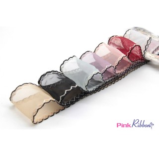 Ruy băng viền chỉ đen trắng zigzag cỡ 5cm làm nơ trang trí, phụ kiện tóc, phụ kiện may mặc, phụ kiện thời trang