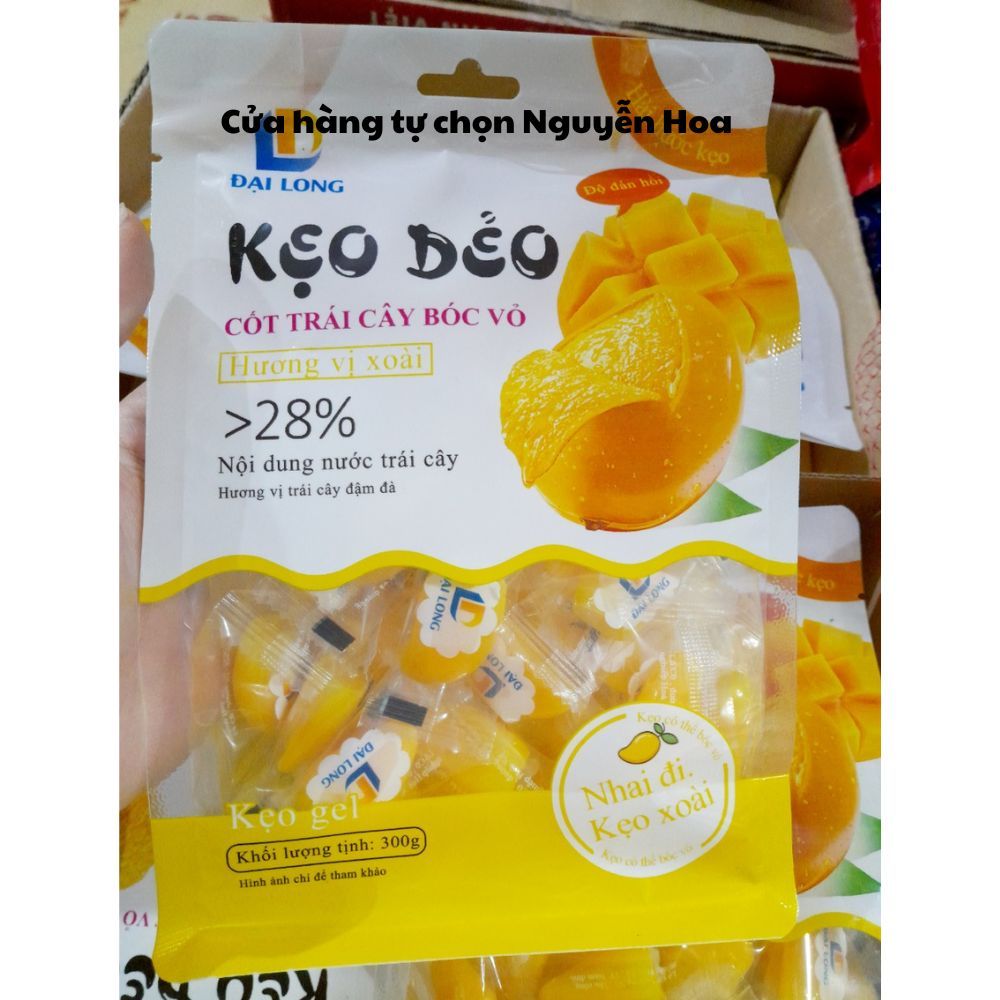 (Chính hãng)Kẹo dẻo xoài bóc vỏ Đại Long 300g- Cửa hàng tự chọn Nguyễn Hoa