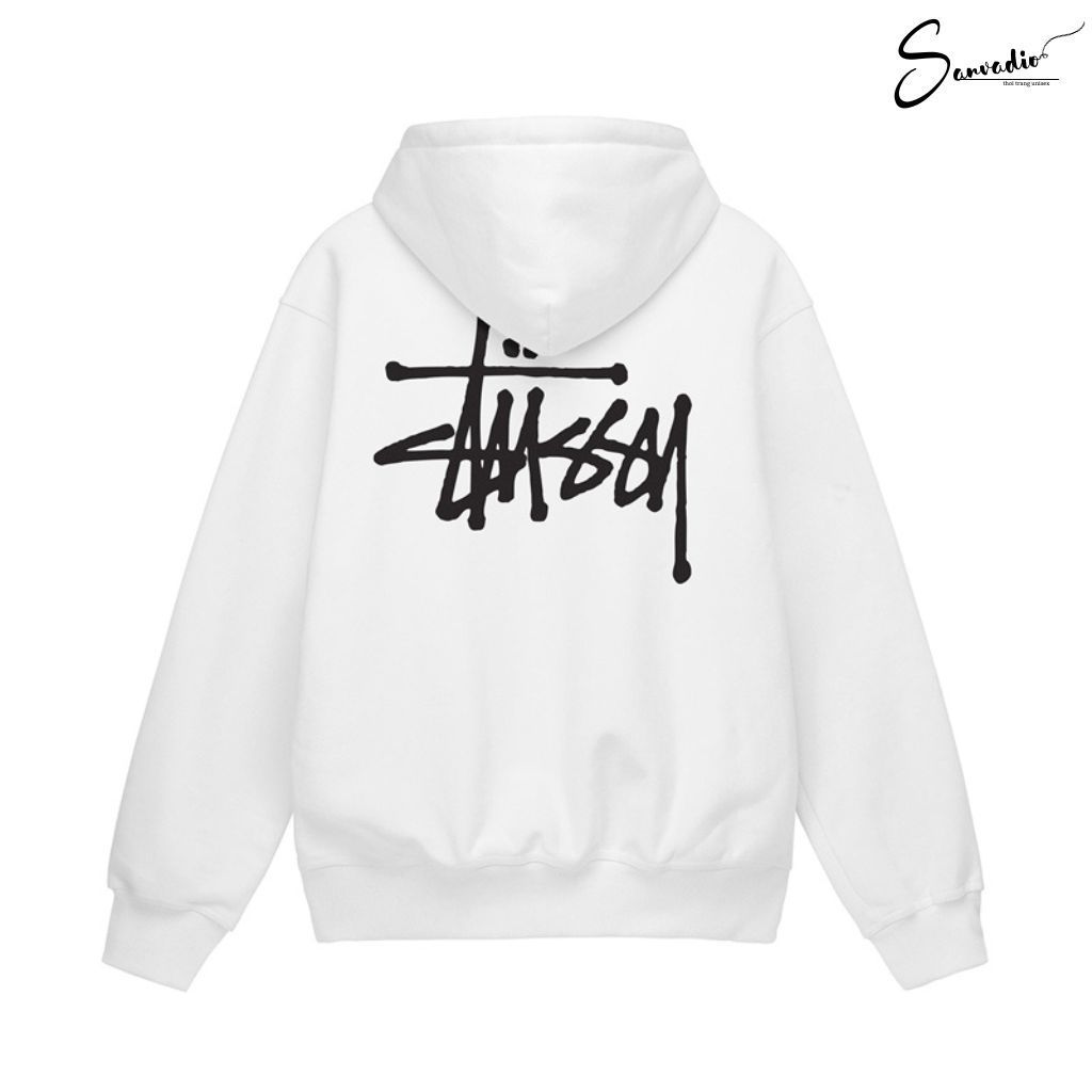 Áo hoodie nỉ bông cao cấp in chữ STUSSY fom rộng nam nữ unisex | BigBuy360 - bigbuy360.vn