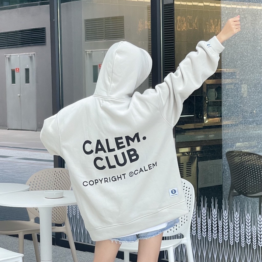 Áo hoodie chui đầu chữ CALEM form rộng nam nữ chất nỉ cao cấp. | BigBuy360 - bigbuy360.vn