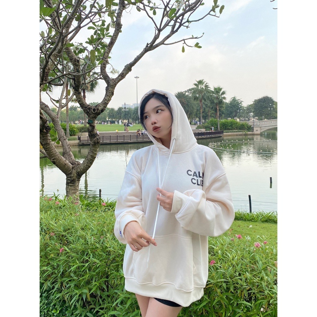 Áo hoodie chui đầu chữ CALEM form rộng nam nữ chất nỉ cao cấp. | BigBuy360 - bigbuy360.vn