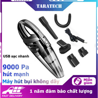 Máy hút bụi cầm tay Lực Hút 9000PA Hút Bụi Đa Năng Siêu Khỏe Công Suất 120W Bảo Hành 12 Tháng TR TARAA