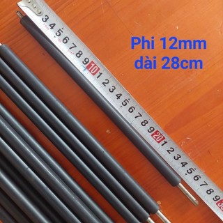 Trục bọc cao su phi 12mm, dài 28cm. Hàng tháo máy in.