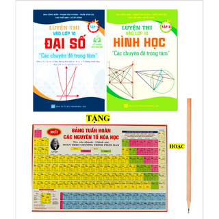 Sách - Combo Luyện thị vào lớp 10 Đại Số + Hình học - các chuyên đề trọng tâm tập 1 + 2 ( 2022 )