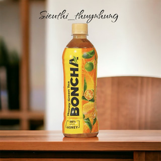 Lchai trà mật ong boncha vị tắc với 100% mật ong chai 450ml