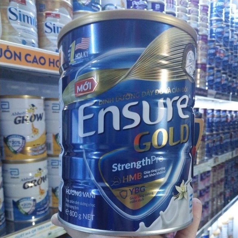 Sữa bột Ensure Gold 800g date 2027