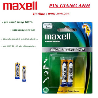 Pin AA Maxell vỉ 2 viên chính hãng
